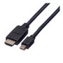 ROLINE Cable DisplayPort a Mini DisplayPort, 1,5 m, Negro