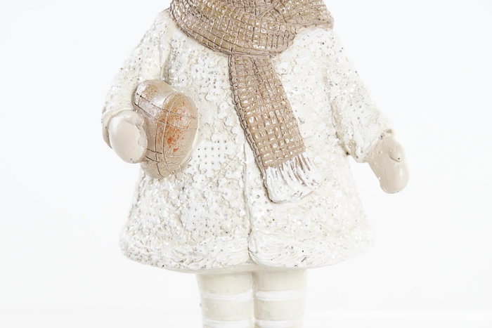DKD Home Decor Figura Resina Niòos Surtido de 2 unidades, Marrón claro