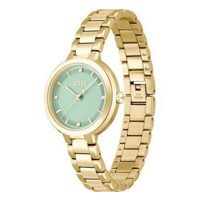 Boss Reloj para Mujer Dorado con Esfera Verde