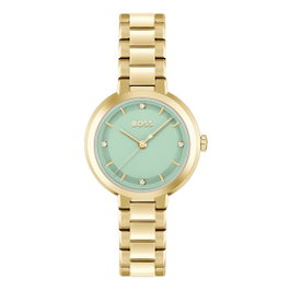 Boss Reloj para Mujer Dorado con Esfera Verde