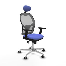 PIQUERAS Y CRESPO Silla de oficina Jorquera Azul claro y Gris