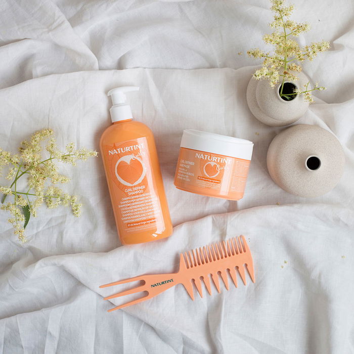 Naturtint CURLY Mascarilla Definidora de Rizos 300 ml con 98% Ingredientes Naturales, Libre de Parabenos y Siliconas, Compatible con el Método Curly para Rizos Suaves y Definidos