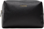 Saffiano Vanilla, Cuero sintético, Bolsa de tela, Artículos de aseo, Negro, Para mujeres, 23 x 17 x 8 cm