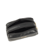 Saffiano Vanilla, Cuero sintético, Bolsa de tela, Artículos de aseo, Negro, Para mujeres, 23 x 17 x 8 cm