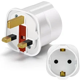 Aigostar Adaptador de viaje universal a tipo alemán blanco