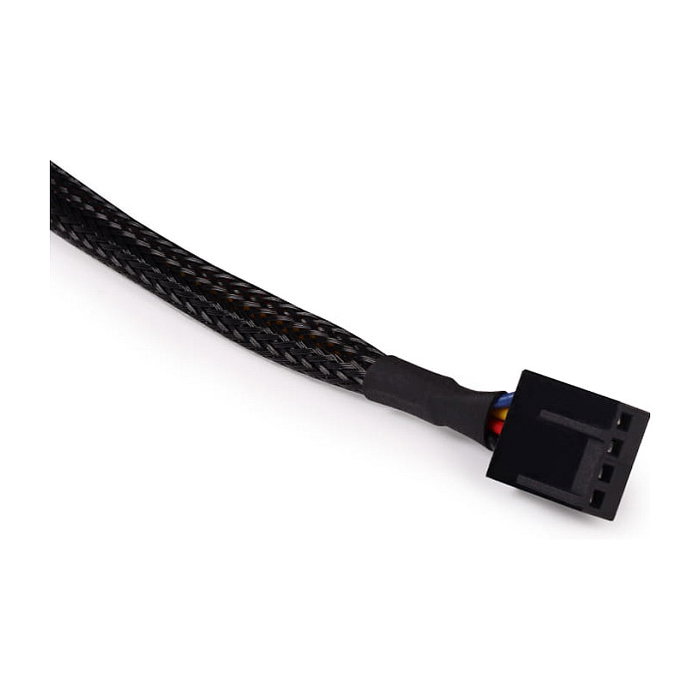Alphacool Cable de extensión de ventilador 4-Pin a 4-Pin, 15cm, negro