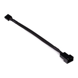 Alphacool Cable de extensión de ventilador 4-Pin a 4-Pin, 15cm, negro