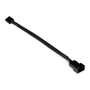 Alphacool Cable de extensión de ventilador 4-Pin a 4-Pin, 15cm, negro