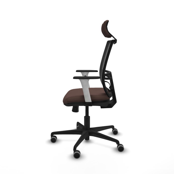PIQUERAS Y CRESPO Silla de oficina Yunquera con mecanismo Sincro/Traslack Marrón y Negro PIQUERAS Y CRESPO Silla de oficina Yunquera con mecanismo Sincro/Traslack Marrón y Negro