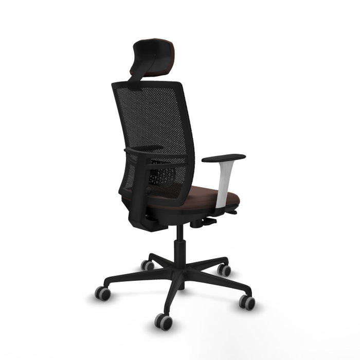 PIQUERAS Y CRESPO Silla de oficina Yunquera con mecanismo Sincro/Traslack Marrón y Negro PIQUERAS Y CRESPO Silla de oficina Yunquera con mecanismo Sincro/Traslack Marrón y Negro