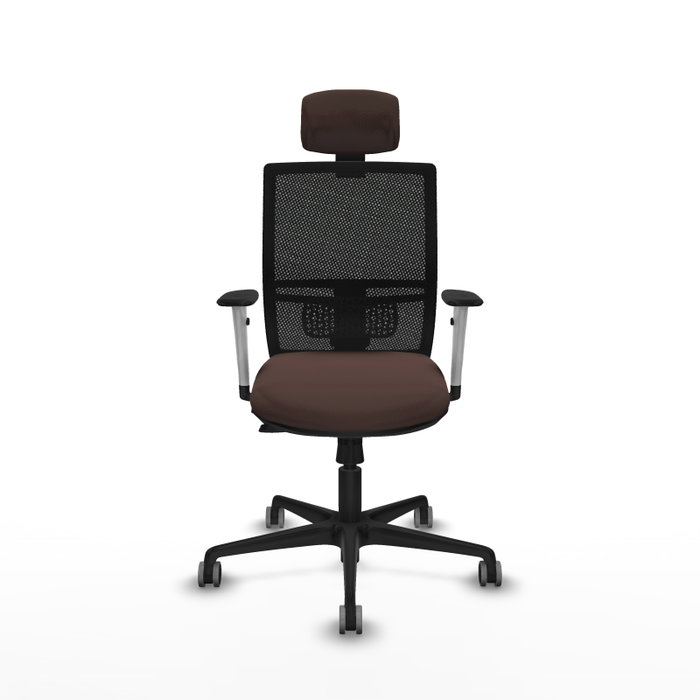 PIQUERAS Y CRESPO Silla de oficina Yunquera con mecanismo Sincro/Traslack Marrón y Negro PIQUERAS Y CRESPO Silla de oficina Yunquera con mecanismo Sincro/Traslack Marrón y Negro