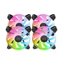 Mars Gaming Pack de 4 ventiladores MF4A ARGB Negro