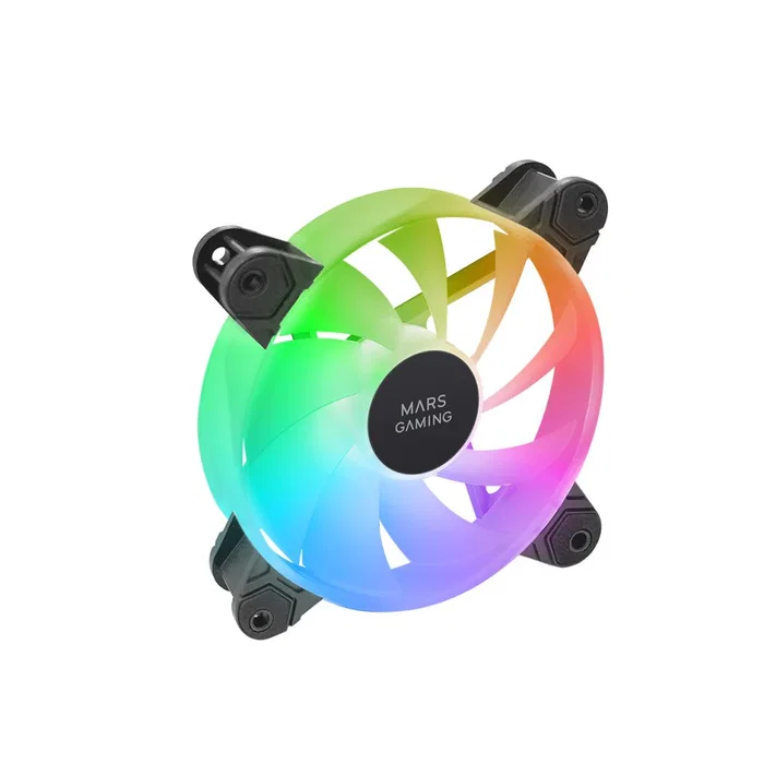 Mars Gaming Pack de 4 ventiladores MF4A ARGB Negro Mars Gaming Pack de 4 ventiladores MF4A ARGB Negro