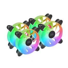 Mars Gaming Pack de 4 ventiladores MF4A ARGB Negro