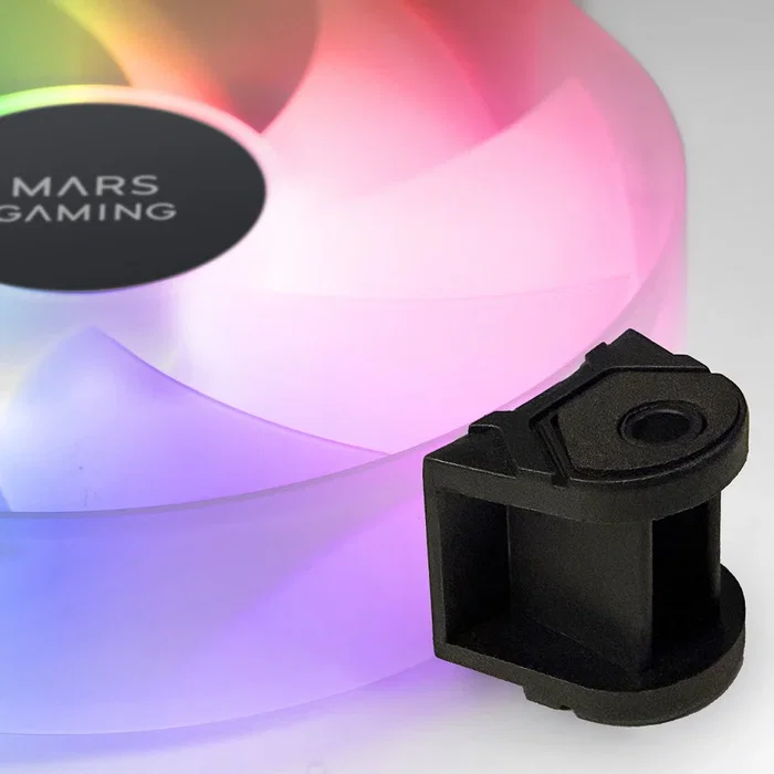 Mars Gaming Pack de 4 ventiladores MF4A ARGB Negro Mars Gaming Pack de 4 ventiladores MF4A ARGB Negro