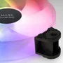 Mars Gaming Pack de 4 ventiladores MF4A ARGB Negro