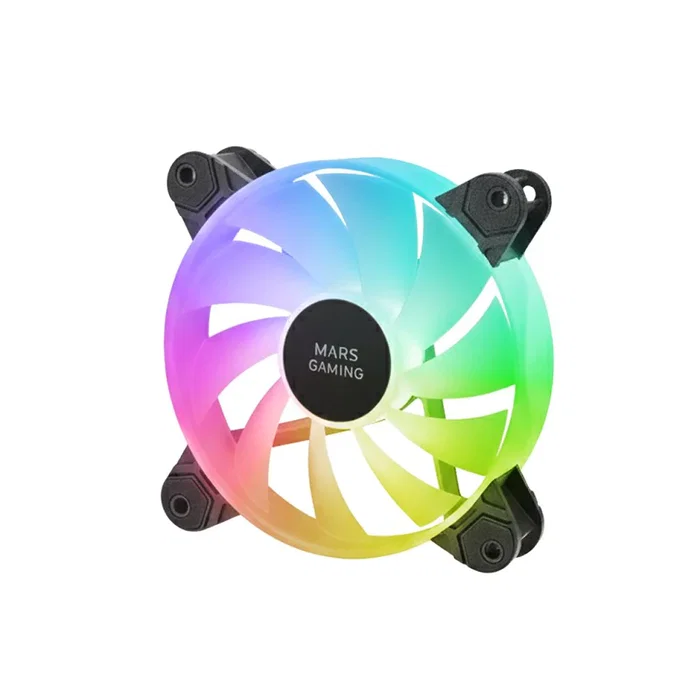 Mars Gaming Pack de 4 ventiladores MF4A ARGB Negro Mars Gaming Pack de 4 ventiladores MF4A ARGB Negro