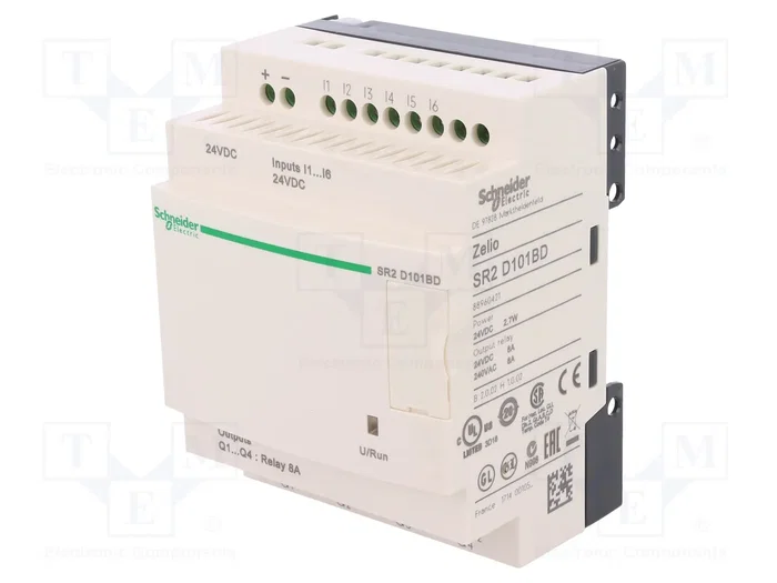 SCHNEIDER ELECTRIC Zelio Logic SR2D101BD Controlador Lógico Programable Compacto SCHNEIDER ELECTRIC Zelio Logic SR2D101BD Controlador Lógico Programable Compacto