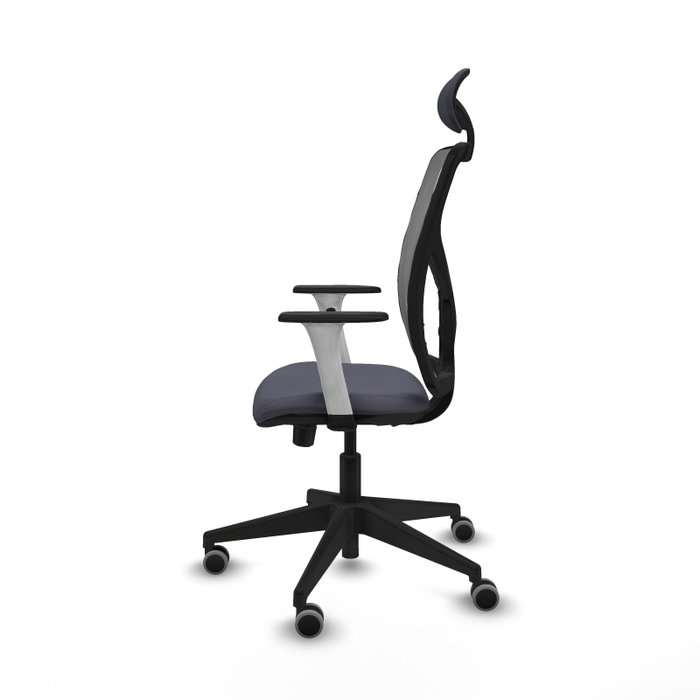 PIQUERAS Y CRESPO Silla de oficina Motilla con mecanismo Sincro/Traslack, Gris