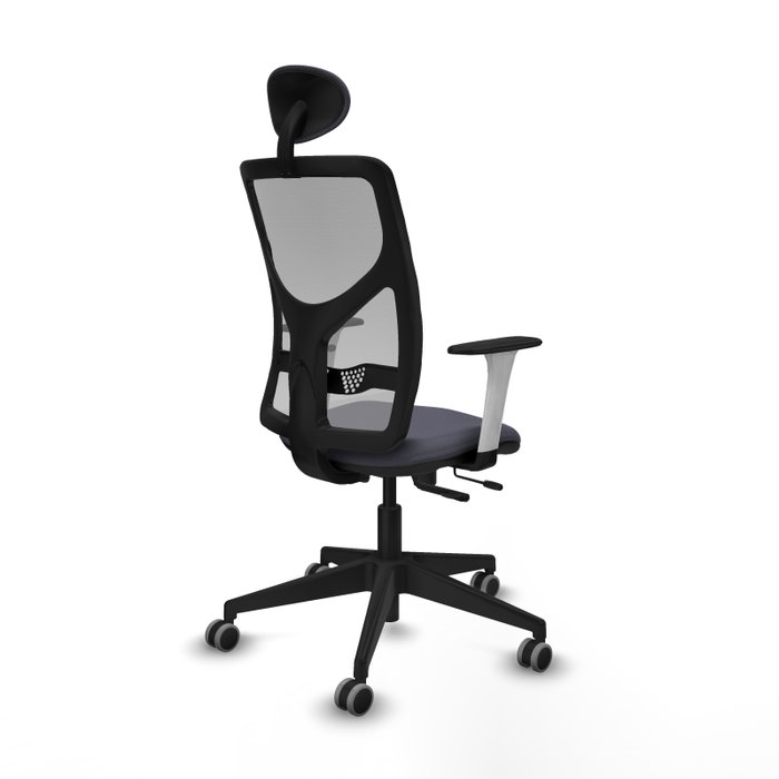 PIQUERAS Y CRESPO Silla de oficina Motilla con mecanismo Sincro/Traslack, Gris