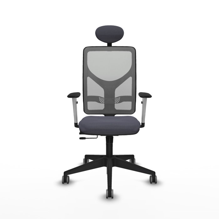 PIQUERAS Y CRESPO Silla de oficina Motilla con mecanismo Sincro/Traslack, Gris