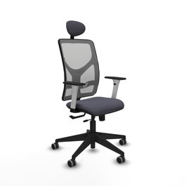 PIQUERAS Y CRESPO Silla de oficina Motilla con mecanismo Sincro/Traslack, Gris