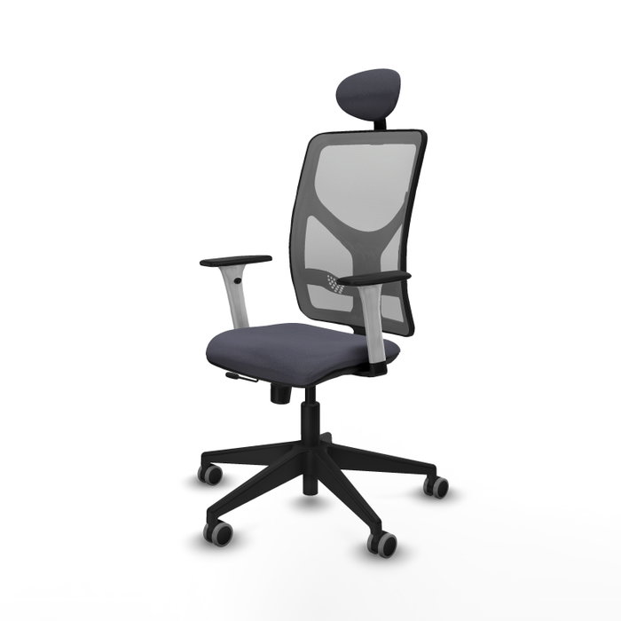 PIQUERAS Y CRESPO Silla de oficina Motilla con mecanismo Sincro/Traslack, Gris