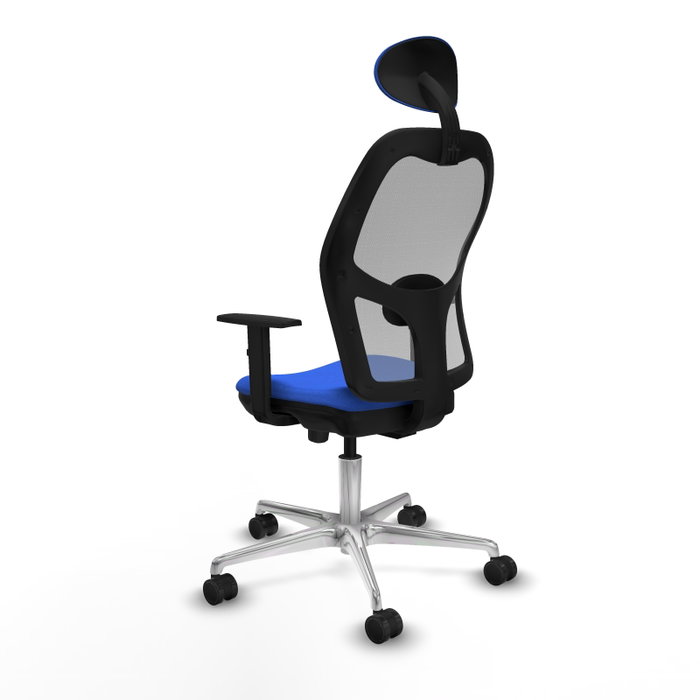 PIQUERAS Y CRESPO Silla de oficina Jorquera con mecanismo Sincro/Traslack, Azul y Gris PIQUERAS Y CRESPO Silla de oficina Jorquera con mecanismo Sincro/Traslack, Azul y Gris