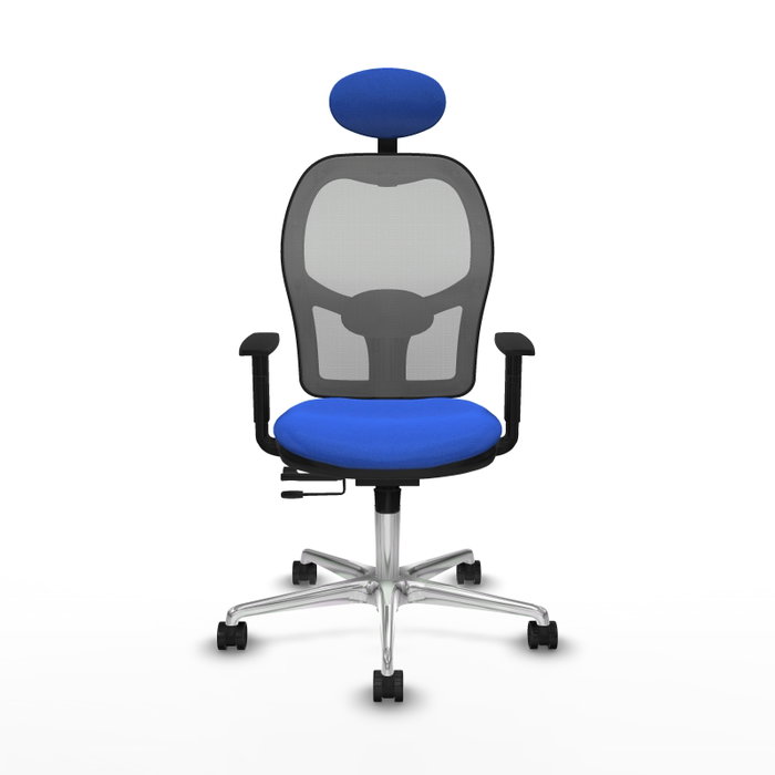 PIQUERAS Y CRESPO Silla de oficina Jorquera con mecanismo Sincro/Traslack, Azul y Gris PIQUERAS Y CRESPO Silla de oficina Jorquera con mecanismo Sincro/Traslack, Azul y Gris