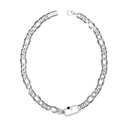 Guess JUMN02126JWSTT-U Collar para Hombre con G STRIPES en Gris
