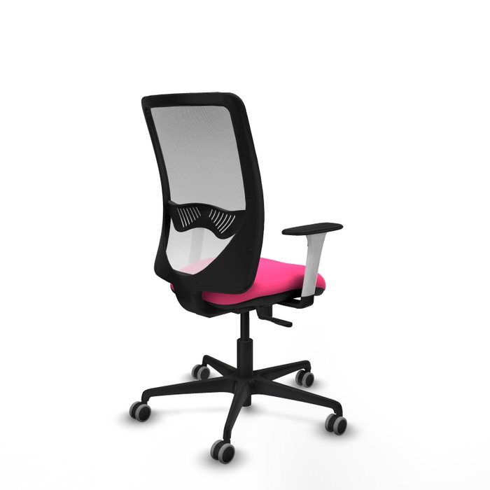 PIQUERAS Y CRESPO Silla de oficina Zulema Rosa y Blanco