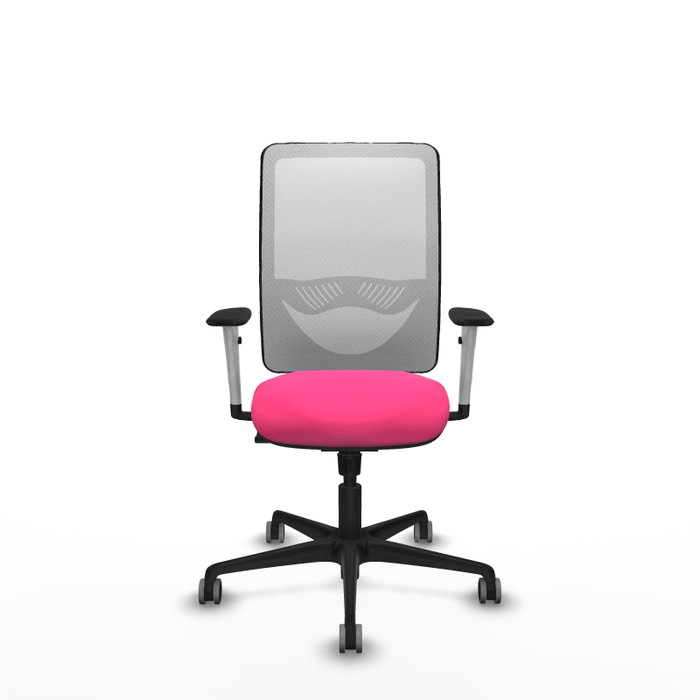 PIQUERAS Y CRESPO Silla de oficina Zulema Rosa y Blanco
