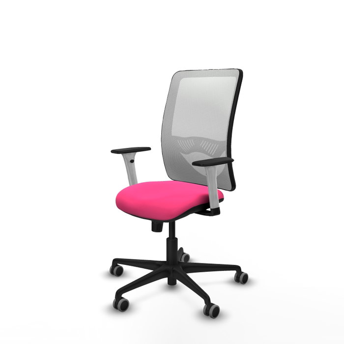 PIQUERAS Y CRESPO Silla de oficina Zulema Rosa y Blanco