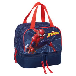 Safta Bolsa Portameriendas Spiderman Marvel 20x15x20cm con Compartimento Principal y Base