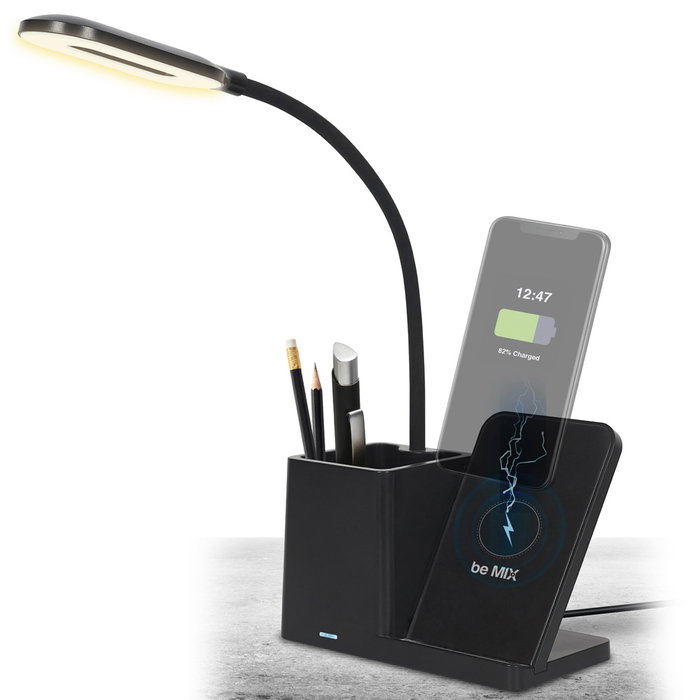 Home Deco Factory Lámpara LED 3 en 1 Usb Portalápices Cargador de Teléfono