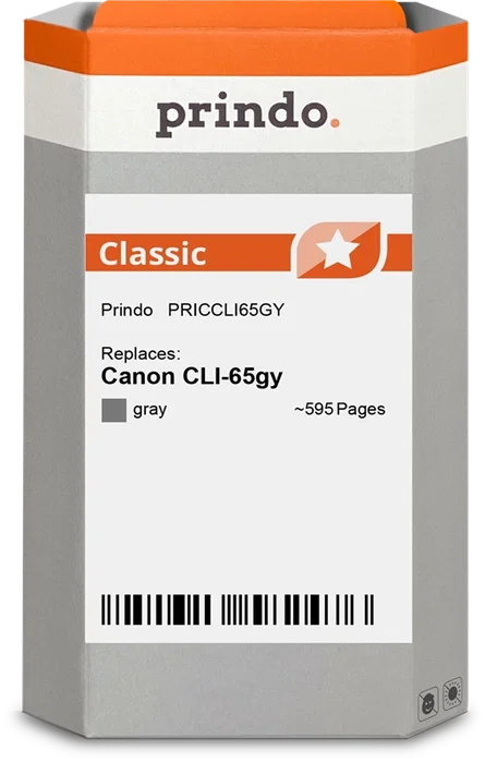 Prindo Cartucho de tinta Gris PRICCLI65GY Classic Prindo Cartucho de tinta Gris PRICCLI65GY Classic