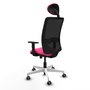 PIQUERAS Y CRESPO Silla de oficina Zulema Rosa y Negro