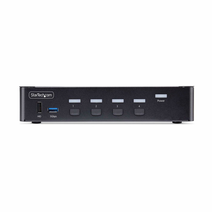 Startech Switch KVM de 4 Puertos DisplayPort 8K 60Hz DP 1.4 con 6 Puertos USB
