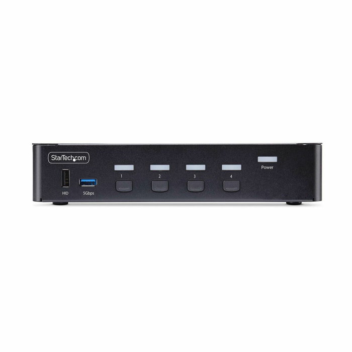 Startech Switch KVM de 4 Puertos DisplayPort 8K 60Hz DP 1.4 con 6 Puertos USB