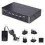 StarTech Switch KVM DisplayPort de 4 Puertos 8K60/4K144 Negro