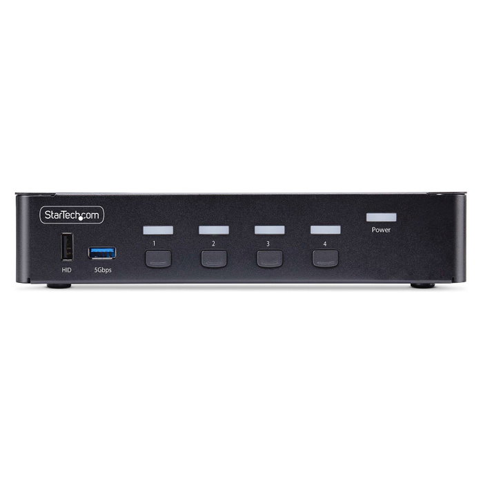 StarTech Switch KVM DisplayPort de 4 Puertos 8K60/4K144 Negro