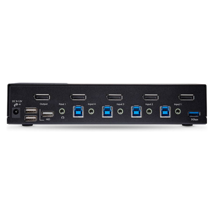StarTech Switch KVM DisplayPort de 4 Puertos 8K60/4K144 Negro