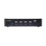 StarTech.com D86A2-4-PORT-8K-KVM - Switch KVM 4 Puertos DisplayPort 1.4 con Hub USB, 8K 60Hz, 4K 144Hz, HDR, Compatible con MST, para 4 PC - Negro