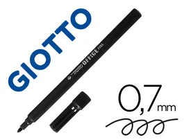 Tratto Rotulador de fibra punta fina trazo 0,7 mm color negro para oficina