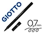 Tratto Rotulador de fibra punta fina trazo 0,7 mm color negro para oficina