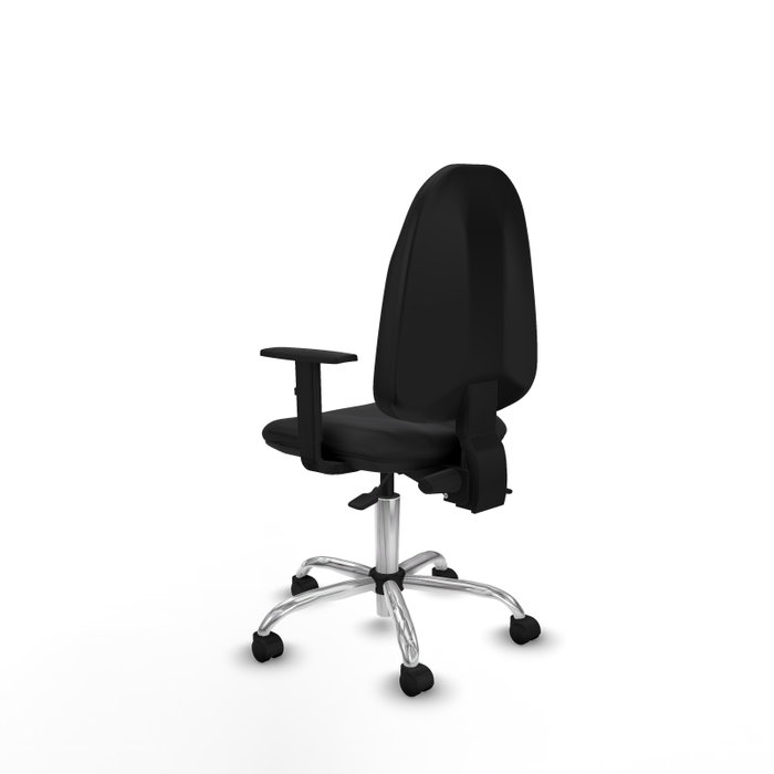 PIQUERAS Y CRESPO Silla de oficina Algarra con mecanismo Asincro y brazos 1D, color Negro