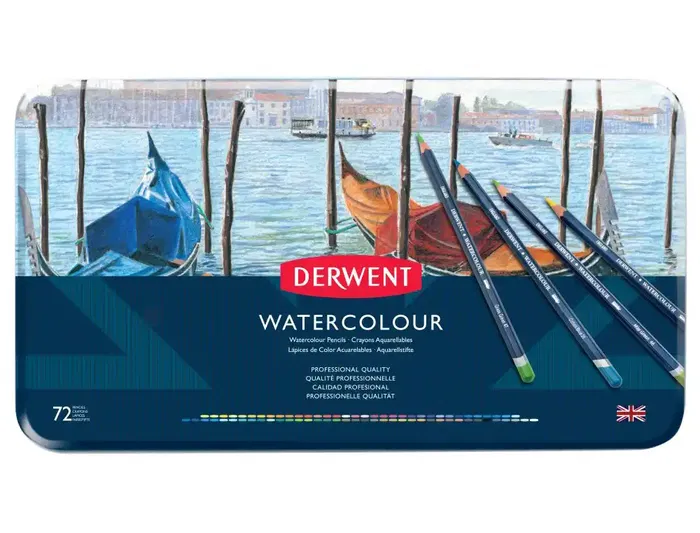 Derwent Lápices de Colores Watercolour Caja de 72 Unidades Colores Surtidos Derwent Lápices de Colores Watercolour Caja de 72 Unidades Colores Surtidos