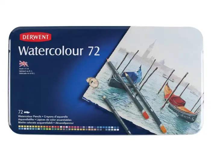 Derwent Lápices de Colores Watercolour Caja de 72 Unidades Colores Surtidos Derwent Lápices de Colores Watercolour Caja de 72 Unidades Colores Surtidos