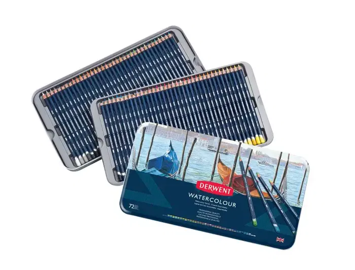 Derwent Lápices de Colores Watercolour Caja de 72 Unidades Colores Surtidos Derwent Lápices de Colores Watercolour Caja de 72 Unidades Colores Surtidos