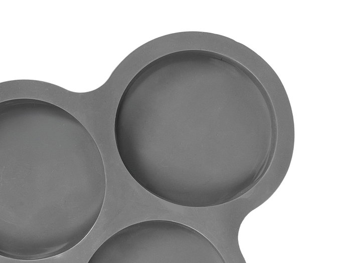 Kinvara Molde Freidora Aire Silicona 3 Compartimentos Gris 23x21.5x2 cm (Set de 24)